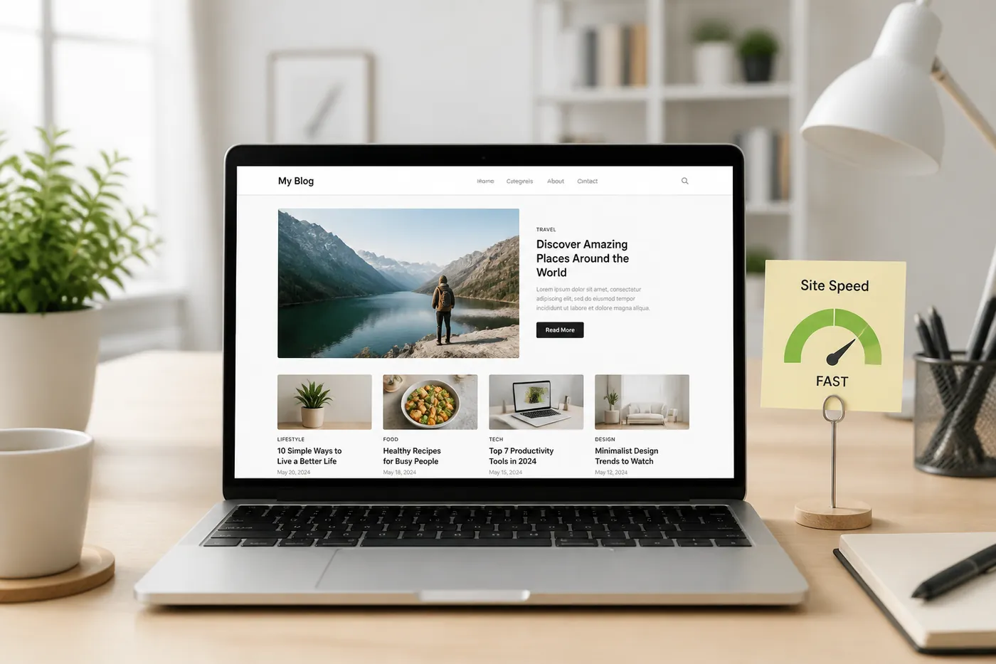 Fast WordPress hosting concept for UK website traffic